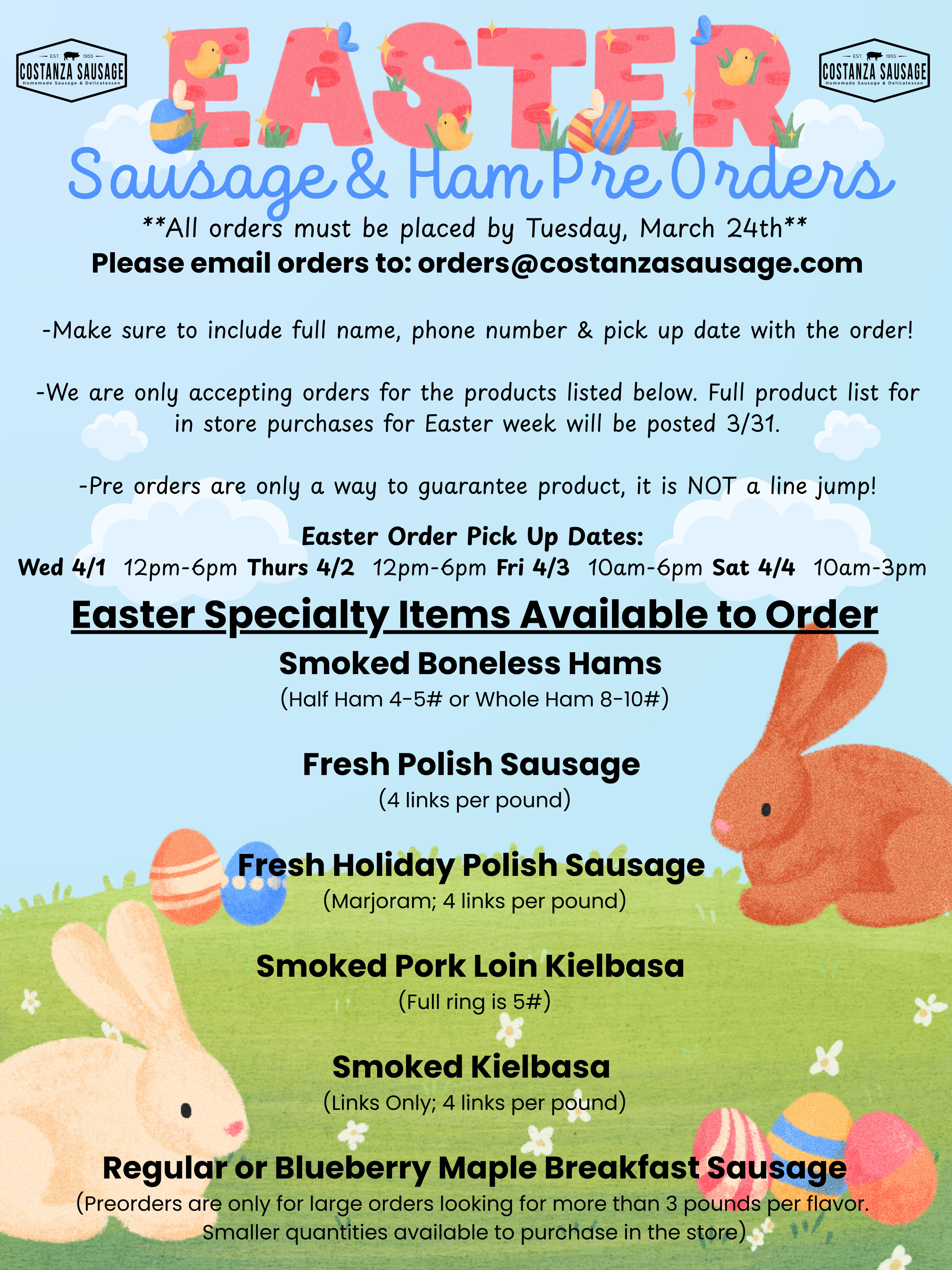 Blue Green Illustrated Easter Egg Hunt Poster - 1